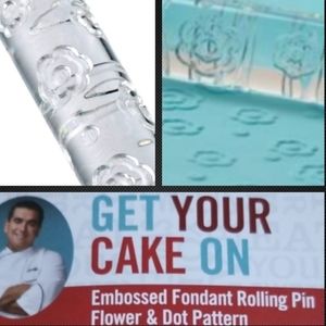 $6 Closeout! Embossed fondant rolling pin